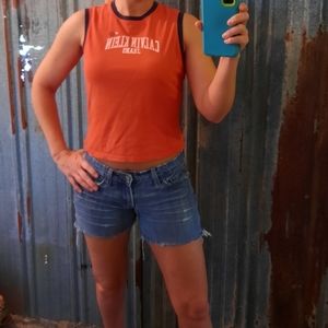 VINTAGE Calvin Klein Logo Muscle Shirt